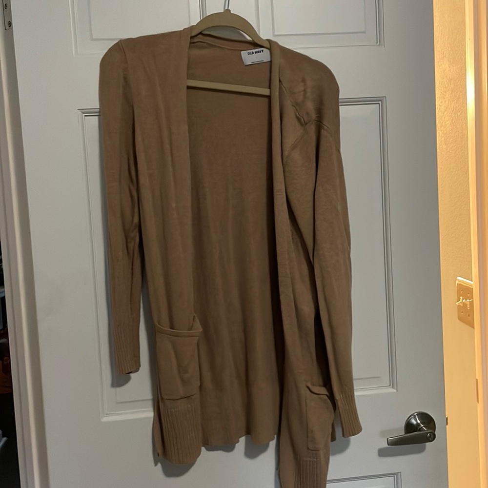 Tan cardigan